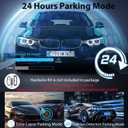 Mirror Dual Dash Camera,4K and 2.5K Dash Cam with Voice Control Rear View Mirror Camera and WiFi,GPS Dashcam for Cars with WDR Night Vision, G-Sensor, 24 Parking Monitor ABS (Include 64GB Card)