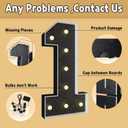 imprsv Marquee Numbers Black 3FT: Black Party Decor - Light Up Number 9 Large 3 Feet Tall - Birthday Decorations for Him Her 9th 90th