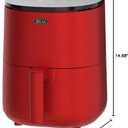 BELLA 3 Qt Touchscreen Air Fryer Oven and 5-in-1 Multicooker with Removable Nonstick Dishwasher Safe Crisping Tray and Basket, 1400 Watt Heating System, Matte Red