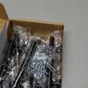 Ravinte 15 Pack 6 Inch Cabinet Pulls Kitchen Cupboard Handles with Round Base Matte Black Drawer Pulls Cabinet Handles 6" Length,3.5" Hole Center