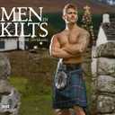 2026 Men in Kilts Deluxe Wall Calendar | 16-Month Hot Scottish Guys Calendar | Eco-Friendly, Plastic-Free | Large 12"x13.3" Organizer with Holidays | Just Calendars.