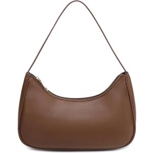 Fashion shoulder Bag for Women's Cute Hobo Tote Handbag Mini Clutch Underarm Purse for Daily Use/Work/Travel/Casual Outings (Coffee)