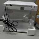 Fish Tank, 2.5 Gallon Nano-Aquarium, Upgrade Filter System and LED Light, for Freshwater & Marine, Filter Balls Included (2.5 Gal)