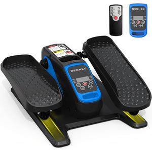 Under Desk Elliptical Machine, Electric Elliptical Exerciser for Senior, Quiet and Small Electric Seated Pedal for Home with Display Monitor, Remote Control and 12 Adjustable Speeds