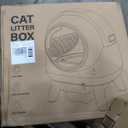 Self Cleaning Litter Box, Automatic Litter Box, FEELNEEDY Odor Control Robot, Cat Ears Design, 65L APP Real-Time Monitor, Cat Litter-Boxs for Multiple Cats, Safety Sensors, with 1 Trash Bag