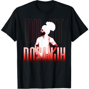 DILJIT | Punjabi Singer | Desi Apparel | Punjabi T-Shirt L Black