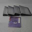 JAM PAPER Plastic Zipper 1.5 inch Binder - Clear 3 Ring Binder - 4 Pcs + 8 Pack Binder Divider Violet