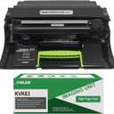 KVK63 Imaging Unit (1 Pack), Compatible Drum Unit Replacement for Dell B2360 B2360d B2360dn B3460dn B3465dn B3465dnf S2830dn S2830 printer, High Yield 60,000 pages, Parts No#: 331-9810 331-9811