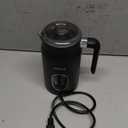 Milk Frother and Steamer 4 in 1, Milk Steamer with Auto Temperature Control, Warm & Cold Foam Maker, Hot Chocolate Maker, Frother for Coffee, Latte, Cappuccino, Black