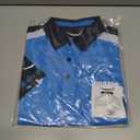 LULY YANG DSP Men's Active Polo - Short Sleeve (Blue, XS)