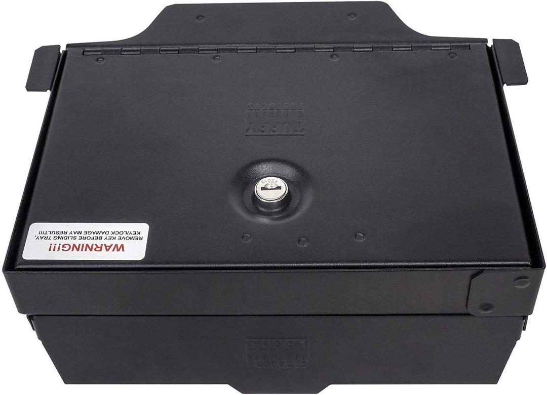 Tuffy Center Console Safe for RAM 1500/2500/3500 20192025, 16-Gauge Steel Insert, Pry-Guard Lock, No-Drill, Fits Full Console w/Sliding Tray  Does Not Fit Classic Limited or Longhorn