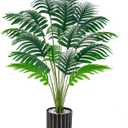 Der Rose 28" Fake Palm Tree Large Artificial Potted Plants Indoor for Home Porch Patio Living Room Bathroom Outdoor Decor