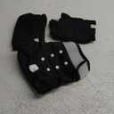 wegreeco Washable Female Dog Diapers Highly Absorbent Reusable Diapers for Dog in Heat Dog Period Diapers, 3 Pack (Black, Medium)