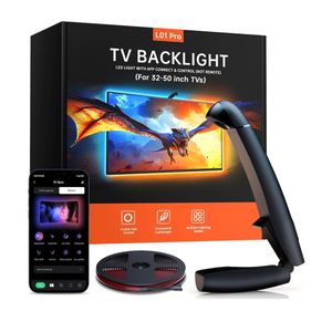 TV LED Backlight, 11.5ft Cuttable TV Lights That Change with TV for 32-50 Inch Screen and PC Monitor, TV Backlight with Sensor, Smart App Control, Game & Music Sync Color Changing Lights