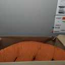 idee-home Papasan Chair Cushion, Circle Papasan Chair Cushion(Cushion Only) with Thick Corduroy Cover, 48 x 48 Inch Cushion for Egg Chair, Orange