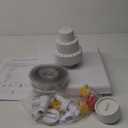 SWIMLINE HYDROTOOLS Floating Pool Fountain  Soothing Water Feature for Pools & Ponds, Easy to Install, UV-Resistant, Triple Tier, Grecian Floating Design, White