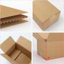 Schliersee 5x5x5 Shipping Boxes Set of 50, Brown Kraft Corrugated Cardboard Square Business Boxes Mailers for Packaging, Moving