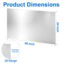 48 x 24 Inch 304 Stainless Steel Sheet, 1 Pcs 20GA Metal Plates Panel