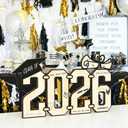 3 x Class of 2026 Graduation Wood Sign, Grad Celebration Keepsake Party Centerpiece & Photo Booth Prop Graduate Gift for College/High School