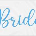 R HORSE Bride Beach Towel for Bachelorette Party Decorations, Cute Blue Bow Beach Towel for Bride to Be Bridal Shower Gift, 30 x 60 Inch Quick Dry Sand Free Blanket Honeymoon Engagement Supplies