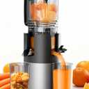 Cold Press Juicer Machines, High Nutrient Retention, 99% Juice Yield, 5.3" Wide Feed Chute for Whole Fruits & Vegetables, Quiet Slow Masticating Juicer, BPA-Free, Easy to Clean