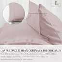Lukeville Luxury Linen Full XL Size Bed Sheets-Softest 100% Cotton 4PC Sheet Set,Sateen Bedding -500 Thread Count- Comfy,Breathable and Cooling Sheets,Deep Pockets Fits Upto 16" Deep Mattress-Lavender