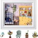 Flever Dollhouse Miniature DIY House Kit Creative Room with Furniture and Frame Type for Romantic Valentine's Gift (A Midsummer Afternoon)