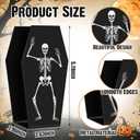 Domensi Halloween Napkin Holder for Table Decor Metal Coffin Paper Towel Holder Gothic Freestanding Tissue Dispenser Black Kitchen Accessories for Countertop Farmhouse Vintage Indoor Gift Decoration