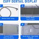 3XL Blood Pressure Cuff, Adult Cuff, Compatible with Most Monitors, ARM Blood Pressure Replacement Cuff with 8 Connectors(3XL)