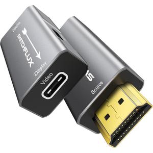 HDMI to USB C Adapter | 4K@60Hz HDMI Source to USB-C Display Converter for XR/AR Glasses(XREAL One,Air 2 Pro,VITURE Pro,RayNeo Air 2s,Rokid),Portable Monitors,Laptop,Switch,PS5/4,Xbox