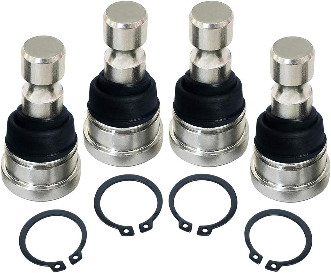 Ball Joint Set for All Polaris RZR 800 570 900, 10-20 Sportsman 850,15-20 Scrambler 1000,Polaris Ranger 800 900 XP/Crew,4pcs ATV/UTV A-Arm Front Ball Joints Set Upper and Lower Replaces 7061220