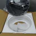 DLLT Led Ceiling Light Fixture: 15.7 Inch Dimmable Flush Mount Ceiling Lights - 35W Modern Close to Ceiling Light for Kitchen Living Room Bedroom Dining Room Indoor (35w-no Remote, White)