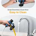 Paint Sprayer, HVLP Spray Gun with Cleaning & Blowing Joints, 4 Nozzle Sizes & 3 Spray Patterns, Easy to Clean, for Furniture, Cabinets, Decks, Walls, Doors, DIY Projects, etc.
