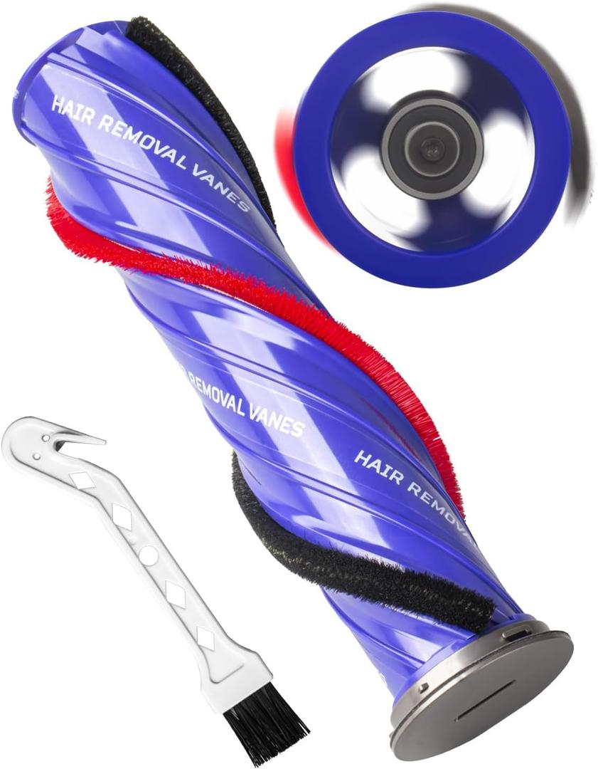 Upgraded Version Anti-Tangle For Dyson Roller Brush Replacement For V10 SV12 SV27 - For Dyson Brush Replacement, Prevent hair tangles, Part Number 968266-02