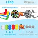 Toddler Golf Set, Kids Golf Set for Ages 1 2 3 4 5 Years Old Boys Girls with 4 Plastic Golf Clubs 10 Balls, Indoor Outdoor Baby Toddler Golf Clubs Set Toy with Cart Birthday Gifts Blue