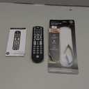 GE Backlit Universal Remote Control for Samsung, Vizio, LG, Sony, Sharp, Roku, Apple TV, RCA, Panasonic, Smart TV, Streaming Players, Blu-Ray, DVD, 4-Device, Black, 40081 Black, Backlit