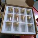 Glass Spice Jars with Labels-12 Pack- 6.8oz- 360 Labels- Spice Containers with Bamboo Lids -Spices Organization for Cabinet-Drawer-Rack-Seasoning containers-herbs- Organizer-Spices Bottles