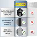 AUGO Magnetic Screen Door - Self Sealing, Heavy Duty, Hands Free Mesh Partition Keeps Bugs Out - Pet and Kid Friendly - Patent Pending Keep Open Feature - 38 Inch x 81 Inch