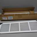 24"Wx6"H Duct Opening Return Air Grille,Air Return Vent Cover Grill for Sidewall and Ceiling,Solid Steel AC Vent Cover HVAC Cold Air Intake Grille Without Filter House,Outer Dimension:25.75WX7.75"H, For 24''W6''H-Duct Opening