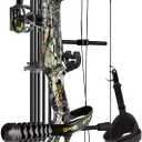 Sanlida Archery Dragon X8 RTH Compound Bow Package for Adults and Teens,18-31 Draw Length,0-70 Lbs Draw Weight,up to IBO 310 fps,No Bow Press Needed, RH Only