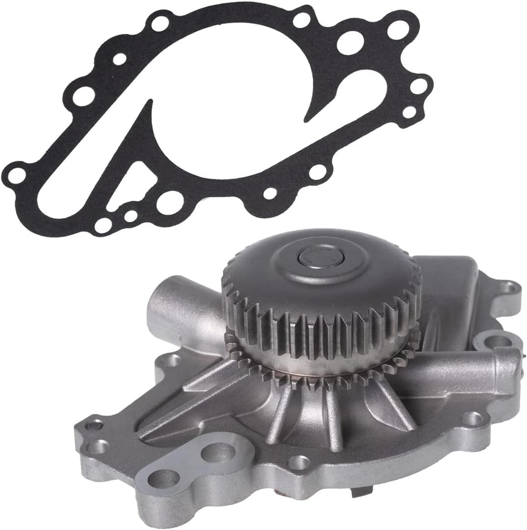 AUQDD AW6217 Professional Water Pump Kit w/Gasket Fit For (Engine V6 2.7L) 2008 2009 2010 Chrysler 300, Sebring /08-10 Dodge Avenger Charger Magnum