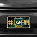 Rico Industries NFL Unisex-Adult #1 Fan Metal License Plate Tag (One Size, Team Color)