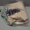 NICETOWN 2 Panels Biscotti Beige Privacy Outdoor Curtains for Patio, Waterproof Thermal Insulated Grommet & Back Tab on Top and Bottom Windproof Drapes with Fixed Rope for Porch, W52 x L120