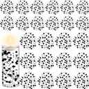 40 Pcs Artificial Floating Beads Pearls String, Black 8+3mm Faux Pearl Bead Strings for Centerpieces Vases Filler,Garland Decoration, Wedding Crafts Party Home Table Decor