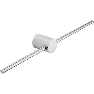 Balance Towel Bar Single Base Brass Towel Rack Adjustable Left and Right Wall Mounted Bathroom Towel Holder 20 inch Chrome Finished