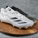 Adidas Adizero Electric Football Cleats Snack Attack White Black IE4401, 10 