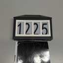 Solar Address Sign, Lighted House Numbers Waterproof, 3-Color Lighting Modes LED Illuminated Address Plaque, Wall Mount Address Number for Home