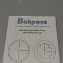 Bakpoco Stainless Steel Baby Plate with Suction, 9 Divided Toddler Plates with Removable Silicone Sleeves for Kids, Non-Toxic Non-Slip Unbreakable Dishwasher Safe Dinnerware Set of 2, Pink & Beige