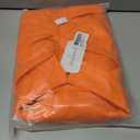 DAAWENXI Women's Sexy V Neck Ruched Button Down Clubwear Night Out Mini Club Dress (Orange, L)