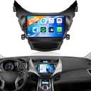8Core 6G+128G Car Stereo for Hyundai Elantra 2011 2012 2013 with Wireless Carplay Android Auto, 9 Inch IPS Touchscreen Car Player, 59UI Bluetooth 5.0 GPS WiFi FM/RDS DSP SWC Backup Camera